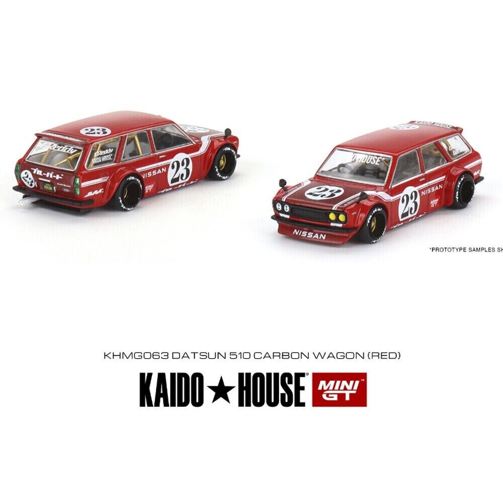 Kaido House x Mini GT 1:64 Datsun KAIDO 510 Wagon CARBON FIBER V2
