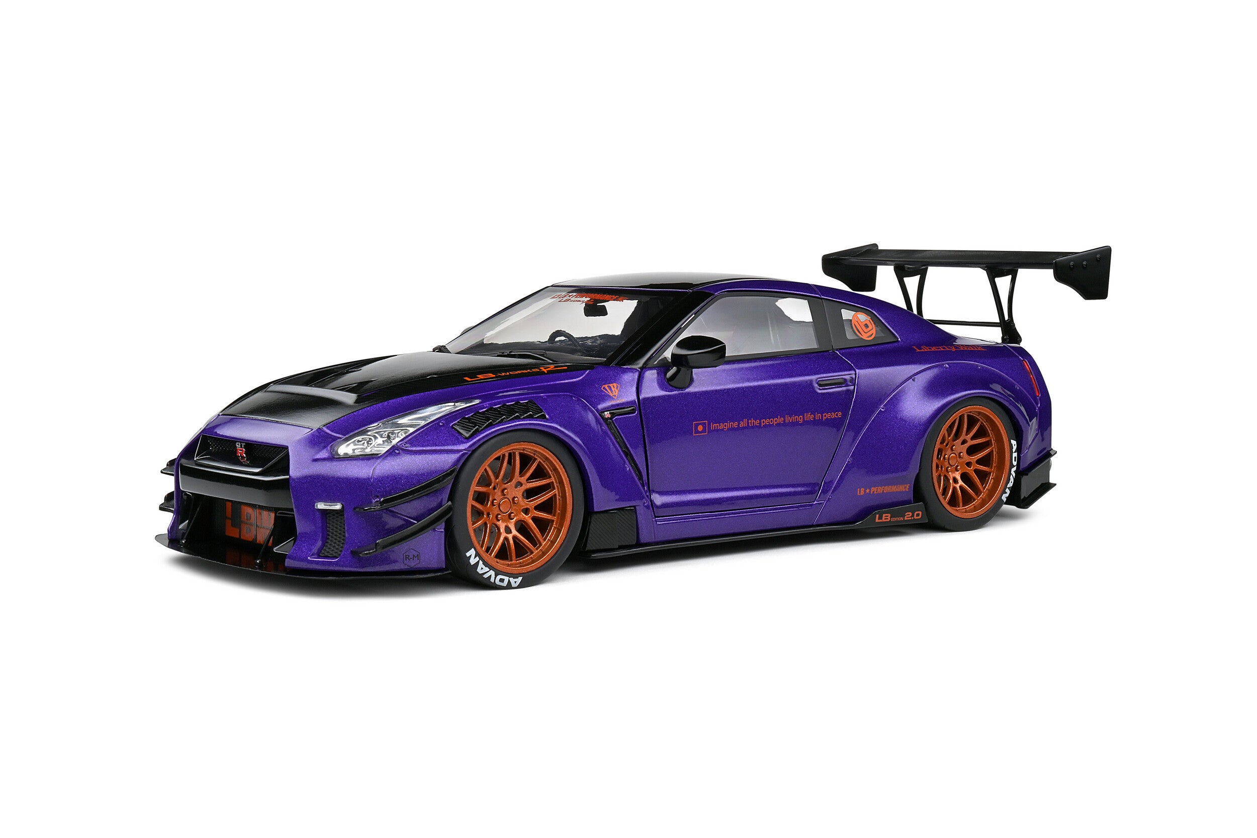 Nissan GT-R (R35) W/ Liberty Walk Body Kit 2.0 PURPLEZILLA 2022 (Fin s ...