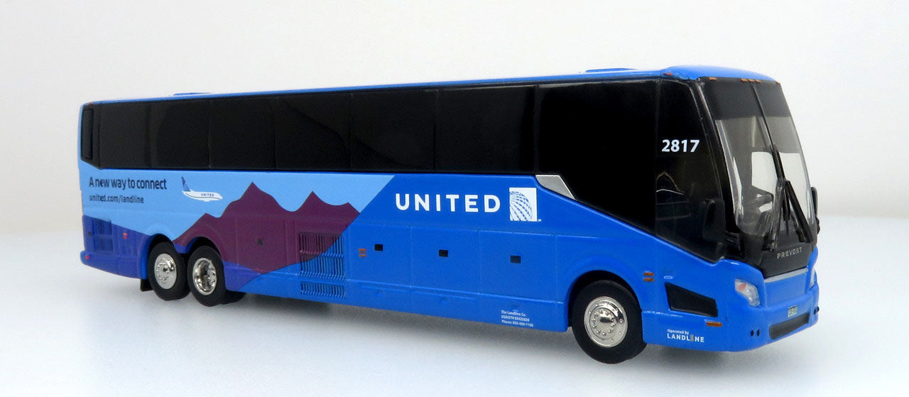 Prevost H345 Coach Bus Landline-United Airlines