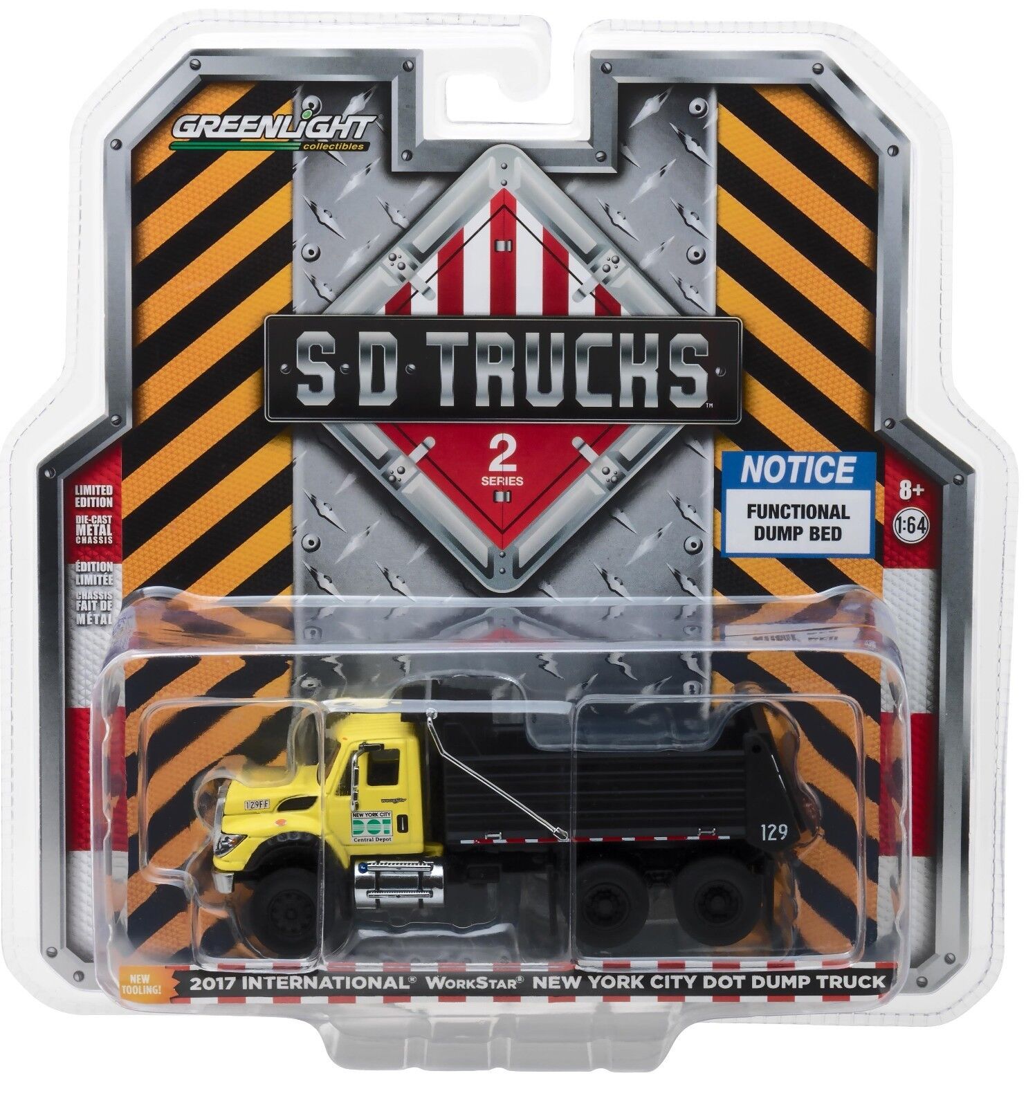 GreenLight SD TRUCKS 2 2017 International WorkStar NYC DOT DUMP TRUCK ...