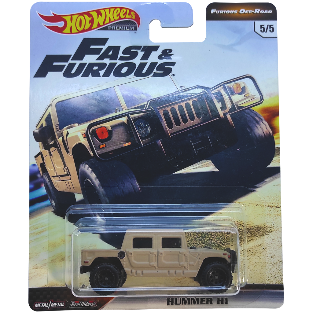 HOT WHEELS REAL RIDERS FAST &amp; FURIOUS OFF ROAD HUMMER H1 PICKUP 5/5