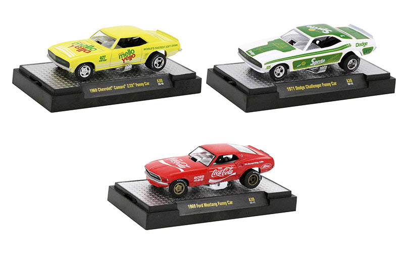 M2 Coca-Cola Release A30 Funny Car - 3-Piece Set