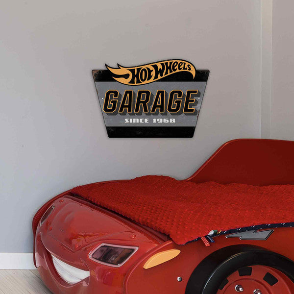 Mattel Hot Wheels Garage Metal Sign