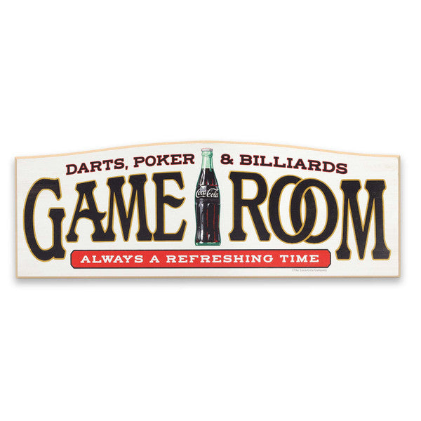 Coca-Cola Game Room Refreshing Time Wood Wall Decor