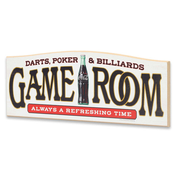 Coca-Cola Game Room Refreshing Time Wood Wall Decor