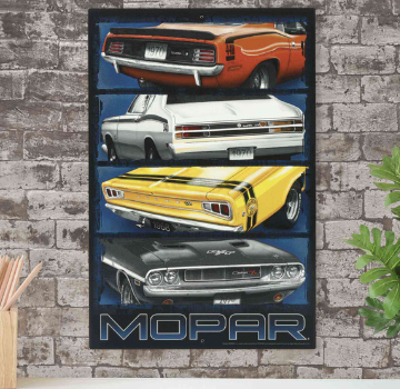 Mopar Dodge Bumpers Metal Sign