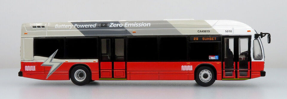 (RE-STOCK 2024) Nova LFSE Transit Bus-Electric Muni, San Francisco California