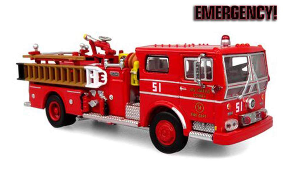 Emergency! 1973 Ward LaFrance Ambassador Fire Truck &quot;Engine 51 - LACOFD (L.A. Co. Fire Dept.)