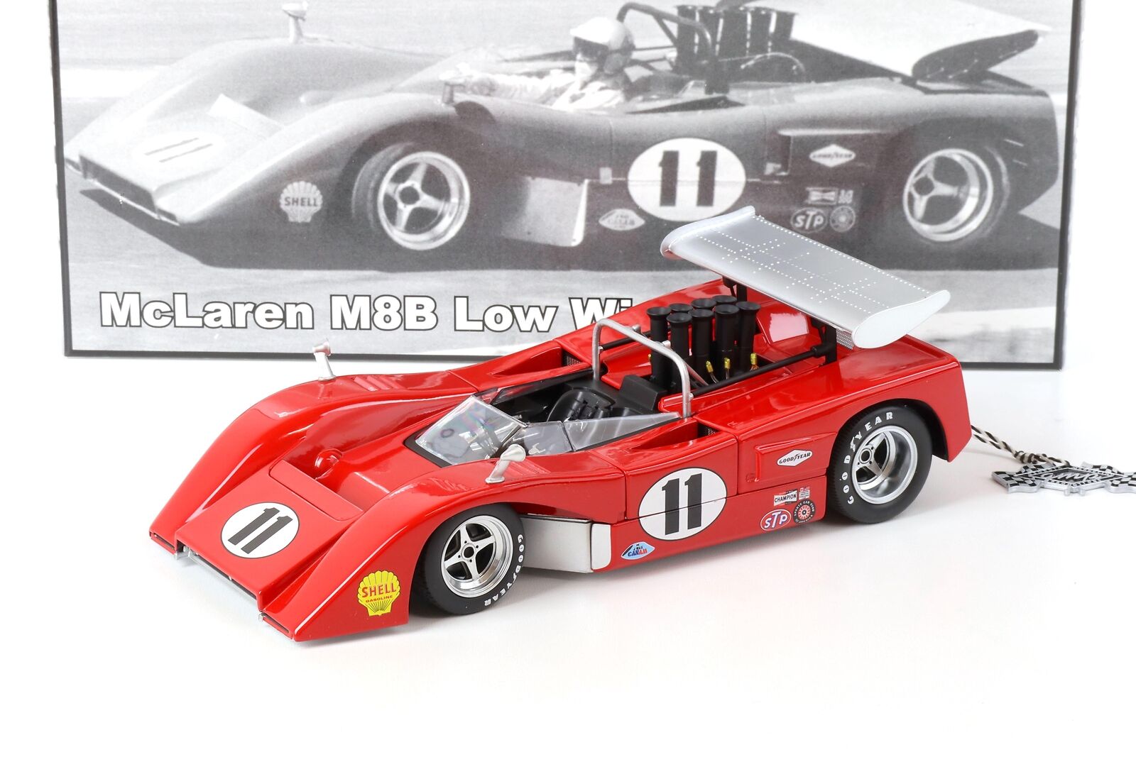 McLaren M8B Low Wing Canam Lothar Motschenbacher Red 