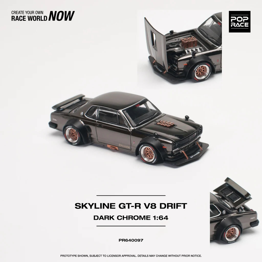 Nissan Skyline GT-R V8 Drift (Hakosuka) Dark Chrome