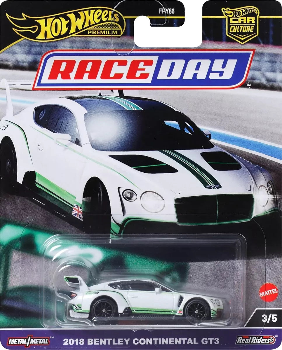 Hot Wheels Premium Car Culture 2024, Race Day, Bentley Continental GT3 ...