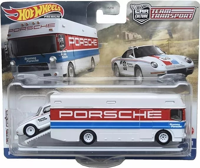 HOT WHEELS Porsche Team Transport 959 Euro Hauler Car