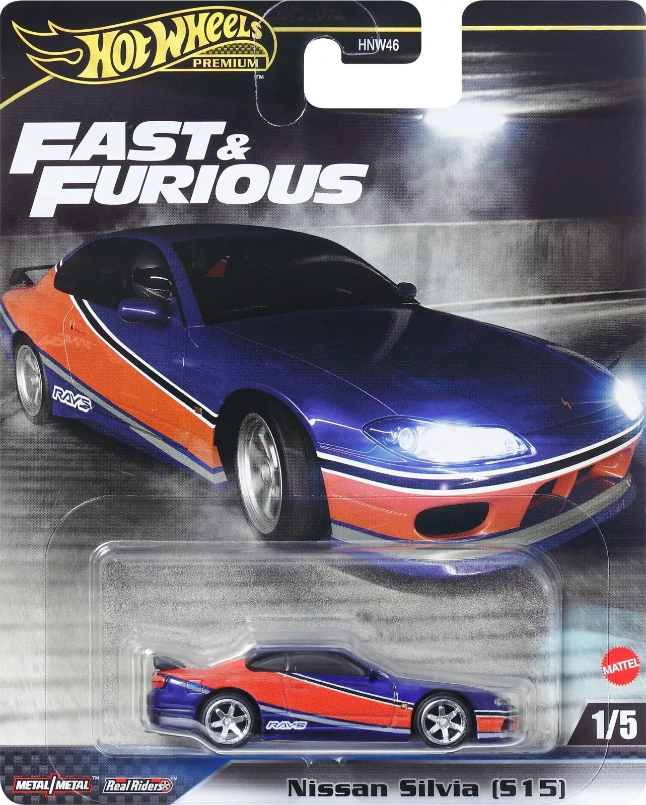 Hot Wheels Hot Wheels Nissan Silvia (S15) Premium Fast &amp; Furious Car