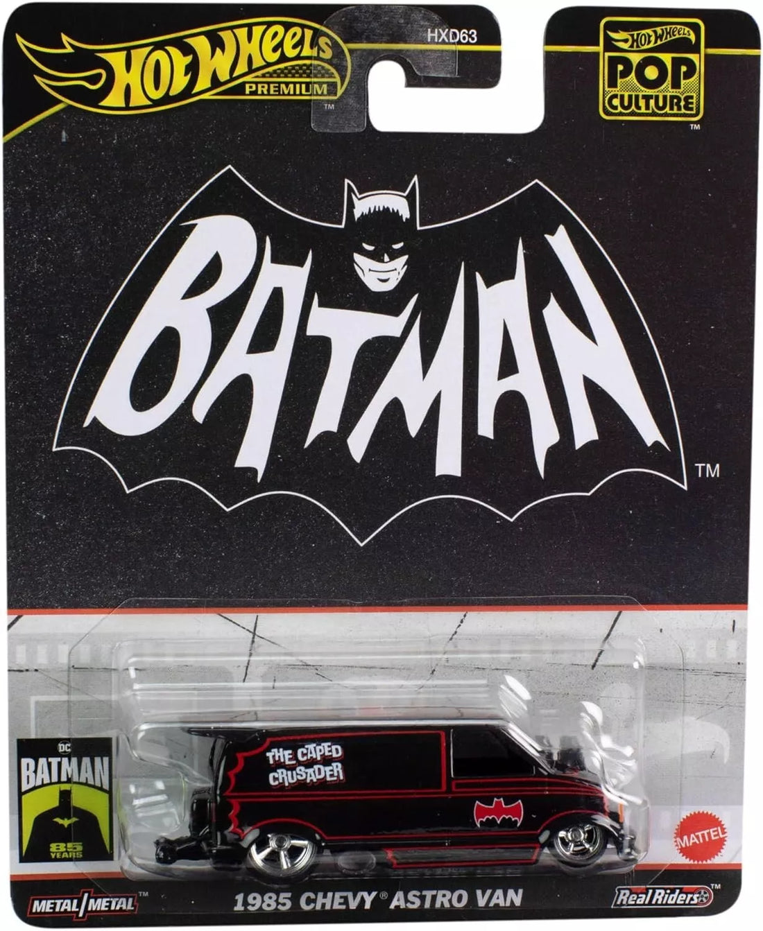 Hot Wheels Batman 1985 Chevy Astra Van Batmobile Premium Pop Culture