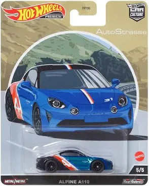 HOT WHEELS PREMIUM CAR CULTURE, AUTOSTASSE 2022, Alpine A110, 5/5