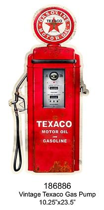 Embossed Sign &quot;Texaco Pump Gas&quot;