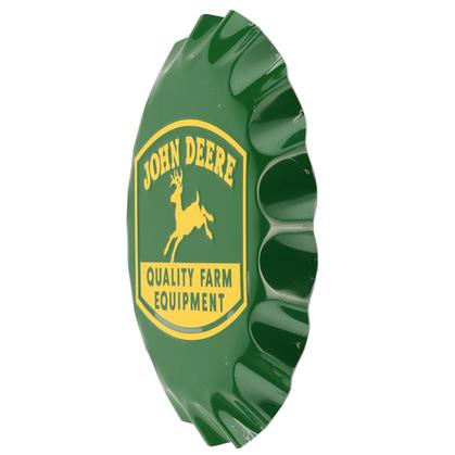 Enseigne John Deere &quot;Bottle Cap&quot; (14&quot;x14&quot;)