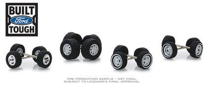 Ford Trucks Wheel &amp; Tire Pack - 16 Wheels, 16 Tires, and 8 Axles, Wheel and Tires Packs Series 1