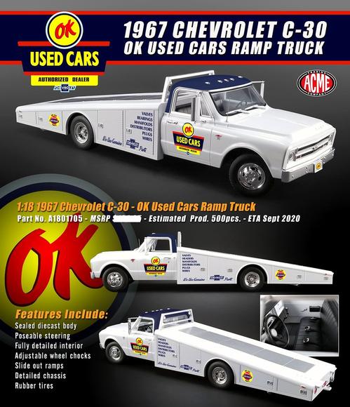 Chevrolet C-30 1967 Ramp Truck &quot;OK Used Cars&quot;