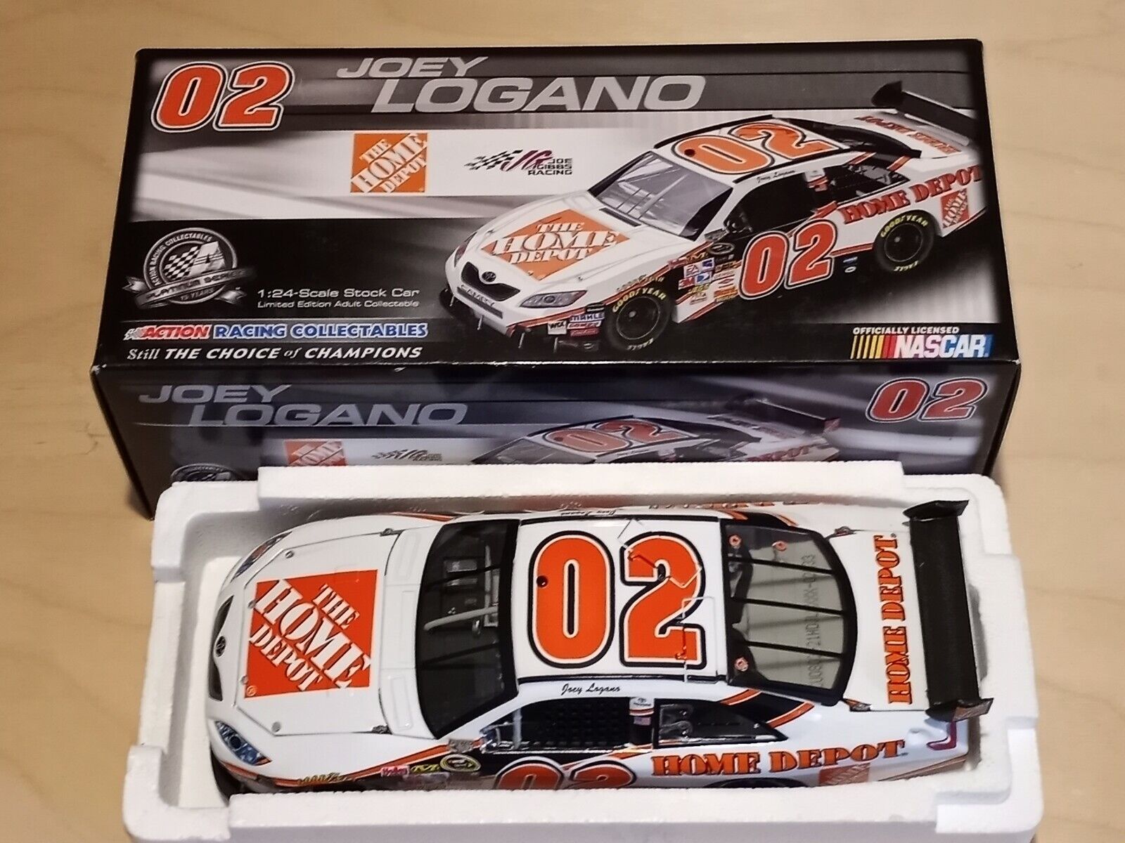 JOEY LOGANO 2008 #02 ROOKIE HOME DEPOT CAMRY – Nice Car Collections